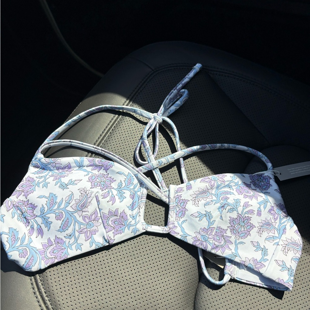J. Crew Floral Bikini Set in Light Blue & Lavender - Picture 8 of 11